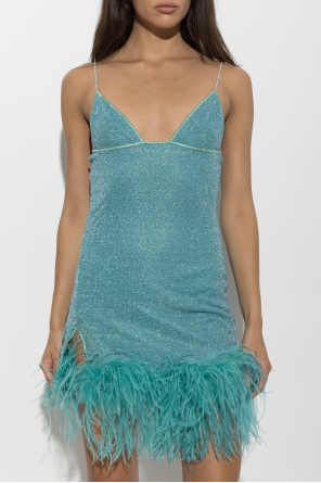 Oseree Vestido con plumas