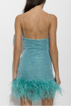 Oseree Vestido con plumas