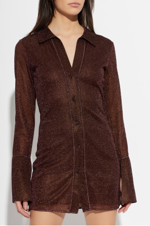 Oseree Vestido con hilo de lurex