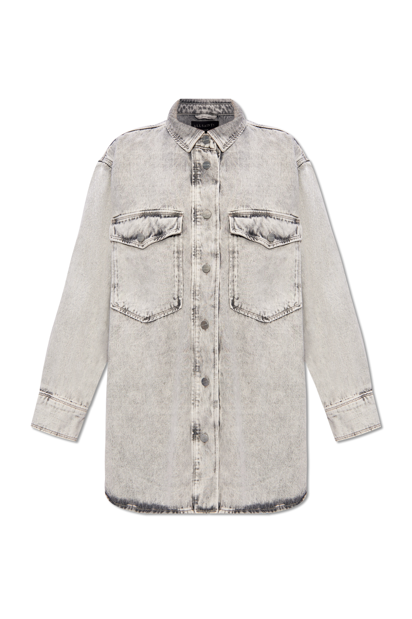 AllSaints ‘Lily’ denim flap shirt