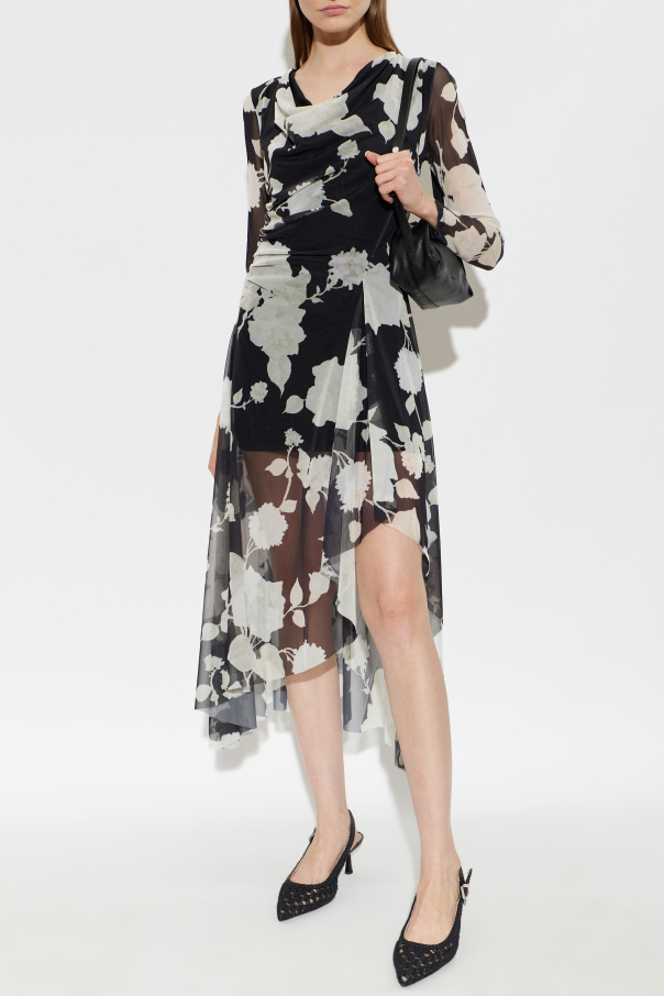 AllSaints Asymmetrical dress `Loria`