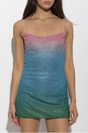Oseree Vestido corto con hilo de lúrex