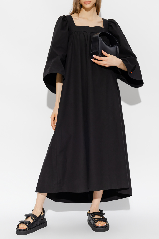 Embellished Sleeveless Maxi Waisted dress zwart ‘Geenah’ dress