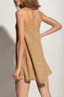 Oseree GOLD ‘Lumiere’ one-shoulder beach dress