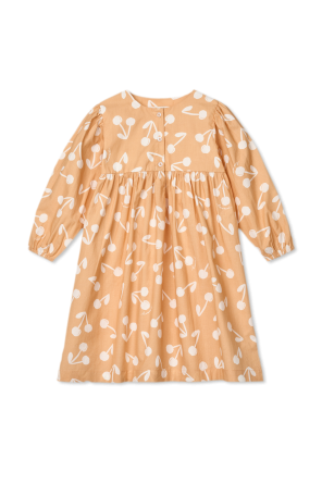 Dress with cherry motif
