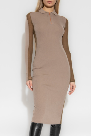 Diesel ‘M-ADLYN’ ribbed dress with collar