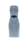 Diesel light blue ‘M-TARYN’ ribbed sleeveless dress