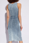 Diesel light blue ‘M-TARYN’ ribbed sleeveless dress