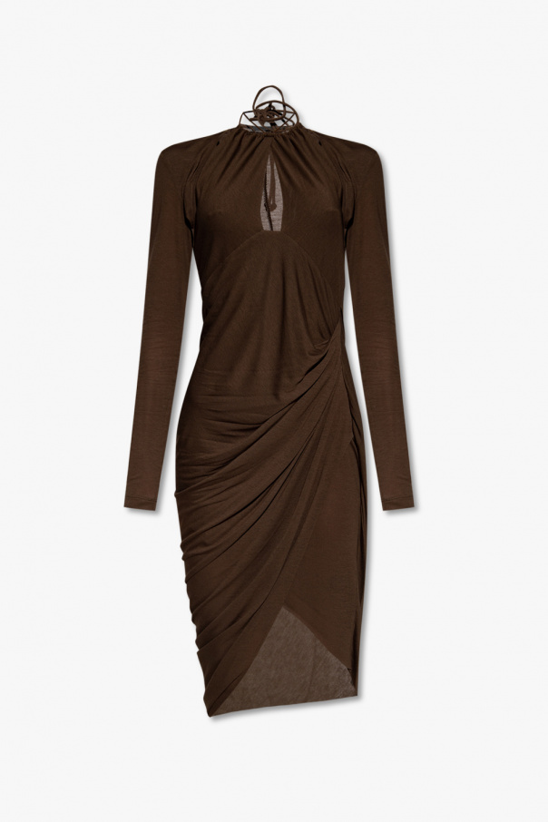 Helmut Lang Dress with asymmetric trims