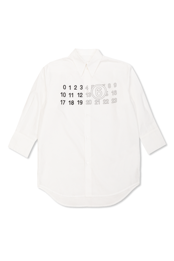 Printed shirt dress od MM6 Maison Margiela Kids