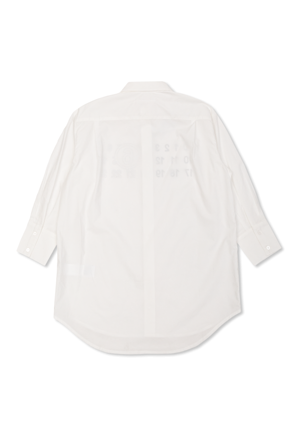 MM6 Maison Margiela Kids Vestido camisero con estampado