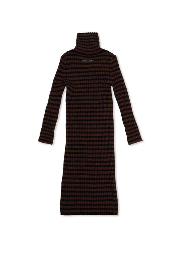 MM6 Maison Margiela Kids Vestido de lana de canalé