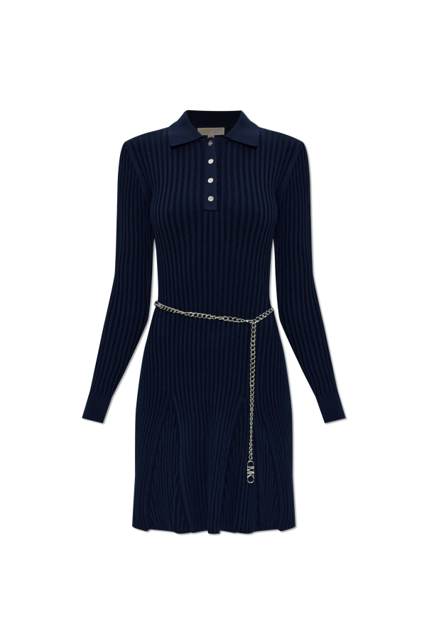Michael Michael Kors Long sleeve dress with decorative chain