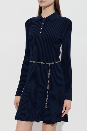 Michael Michael Kors Long sleeve dress with decorative chain