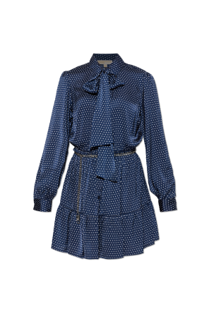 Polka dot patterned dress