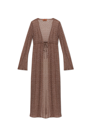 Vestido de playa con hilo de lúrex