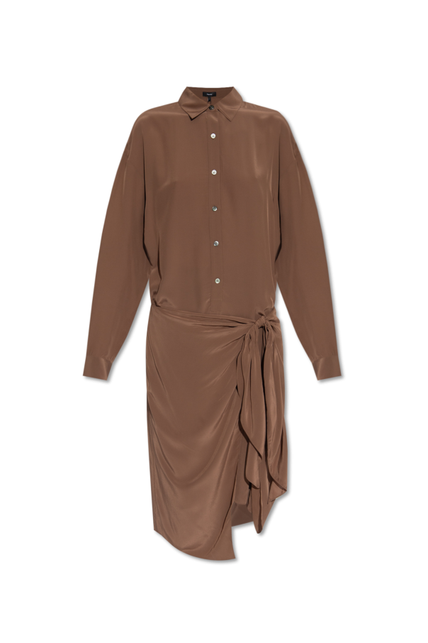 Theory Shirt dress with tie fastening