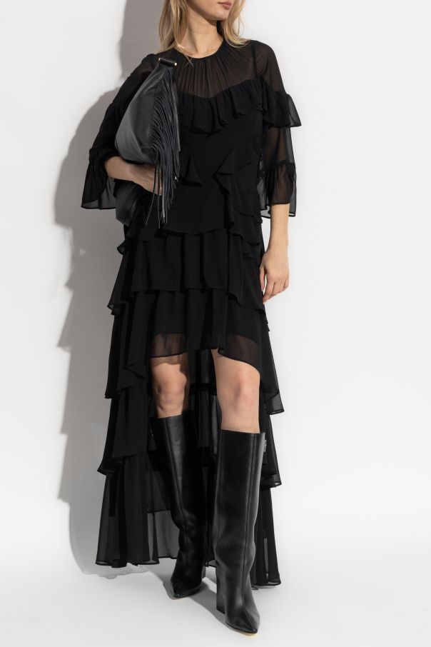 AllSaints Ruffled dress Nat