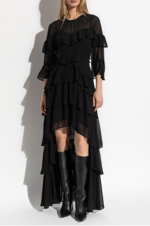 AllSaints Ruffled dress Nat