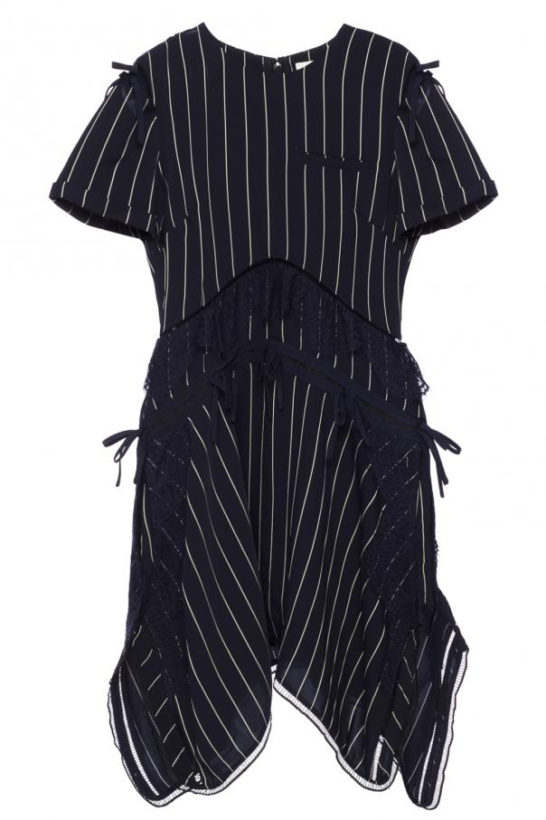 navy and white striped dress australia