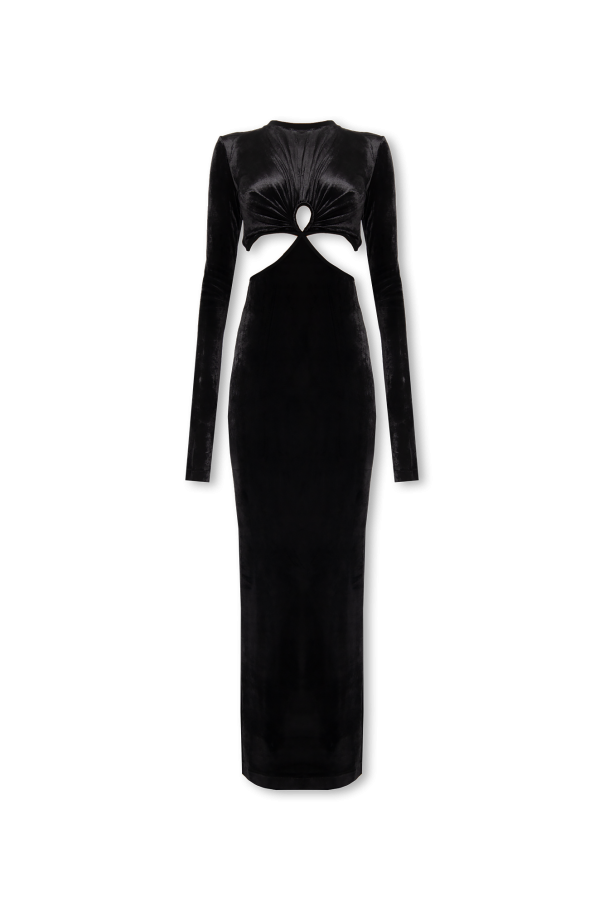 Velour dress with cutouts od Nensi Dojaka
