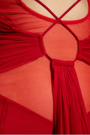 Nensi Dojaka layered floor-length dress