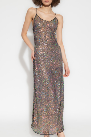 Oseree Sequinned Satin dress