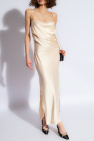 Nanushka cream ‘Macia’ satin slip dress