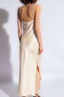 Nanushka cream ‘Macia’ satin slip dress