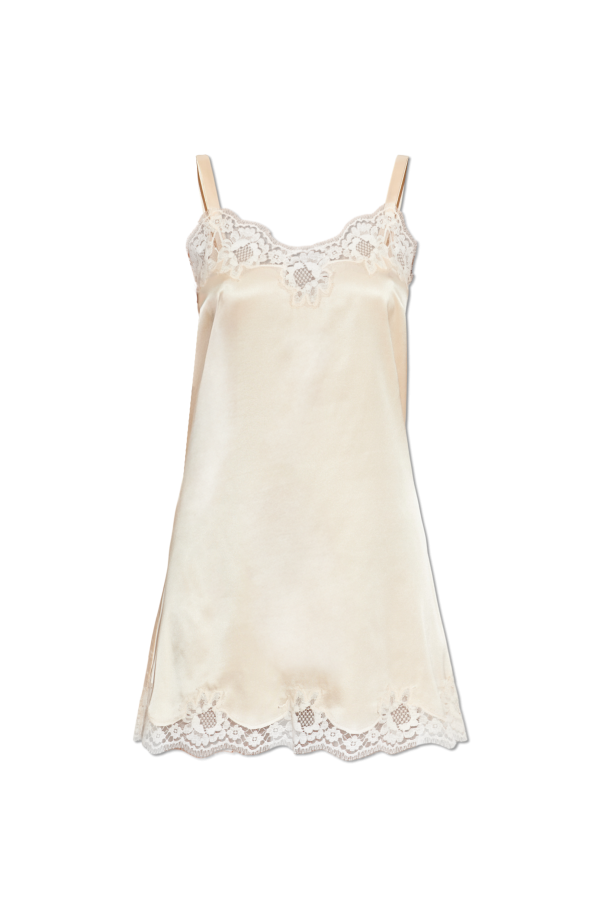 Silk slip with lace inserts od Dolce & Gabbana