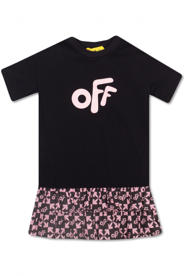 Off-White Kids dress Halle with logo