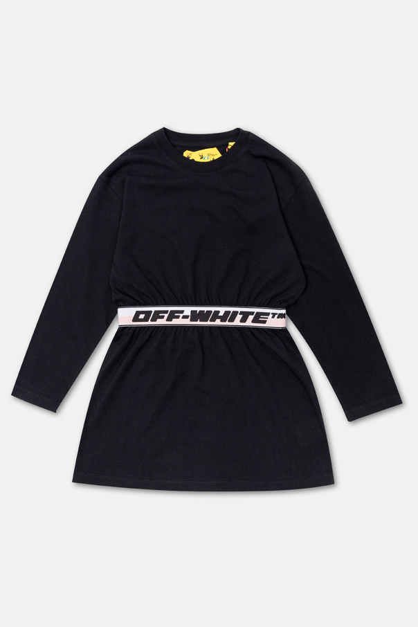 Off-White Kids The Drawcord shirt dress Brown