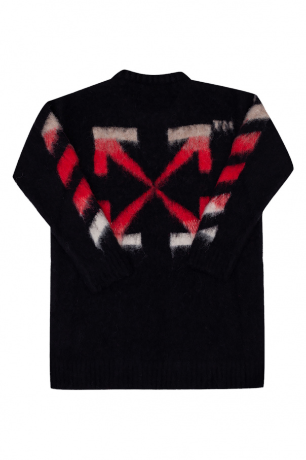 Off-White Kids sweater wearing with logo