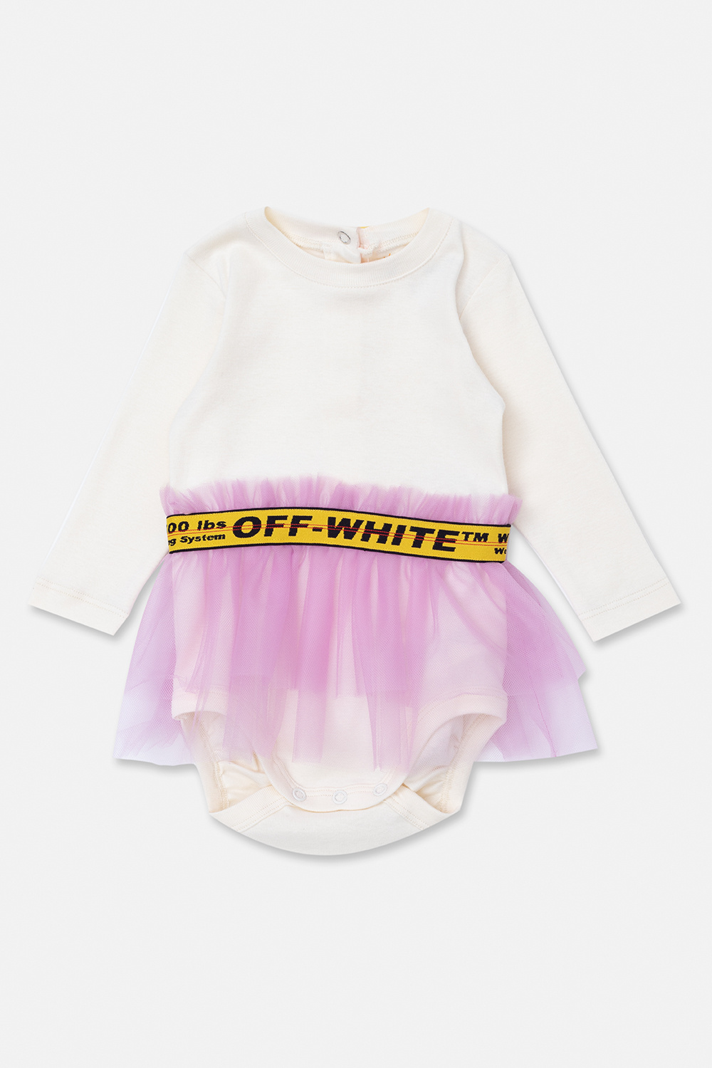 Off-White Kids Tulle-trimmed bodysuit