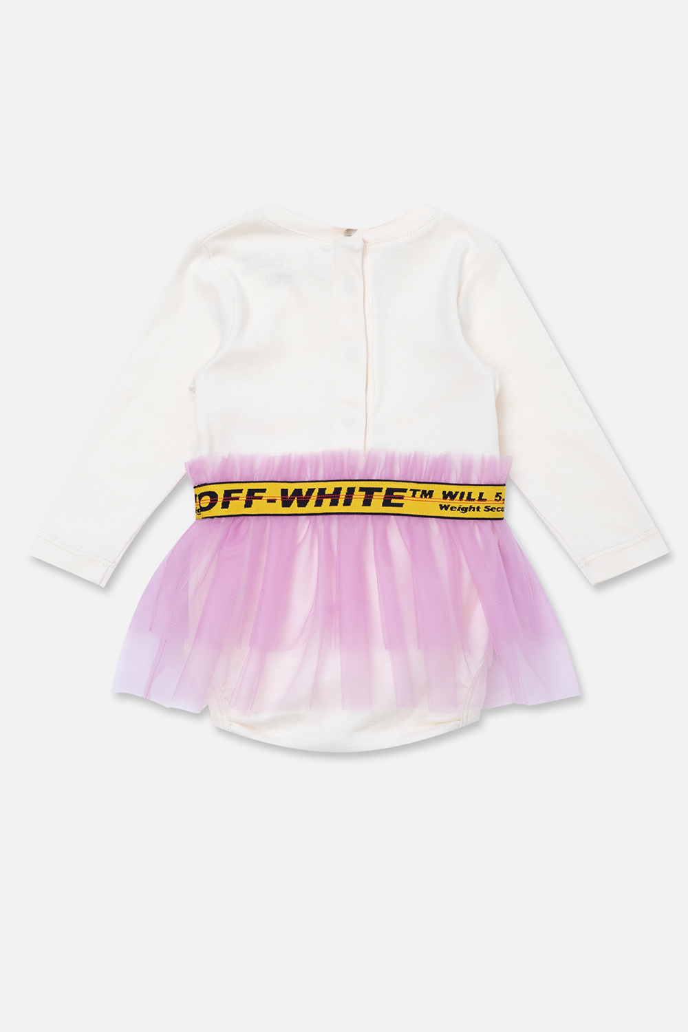 Off-White Kids Tulle-trimmed bodysuit