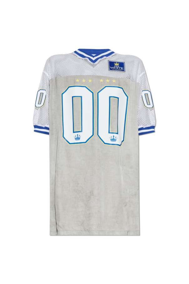 Dress made of combined fabrics od Off-White