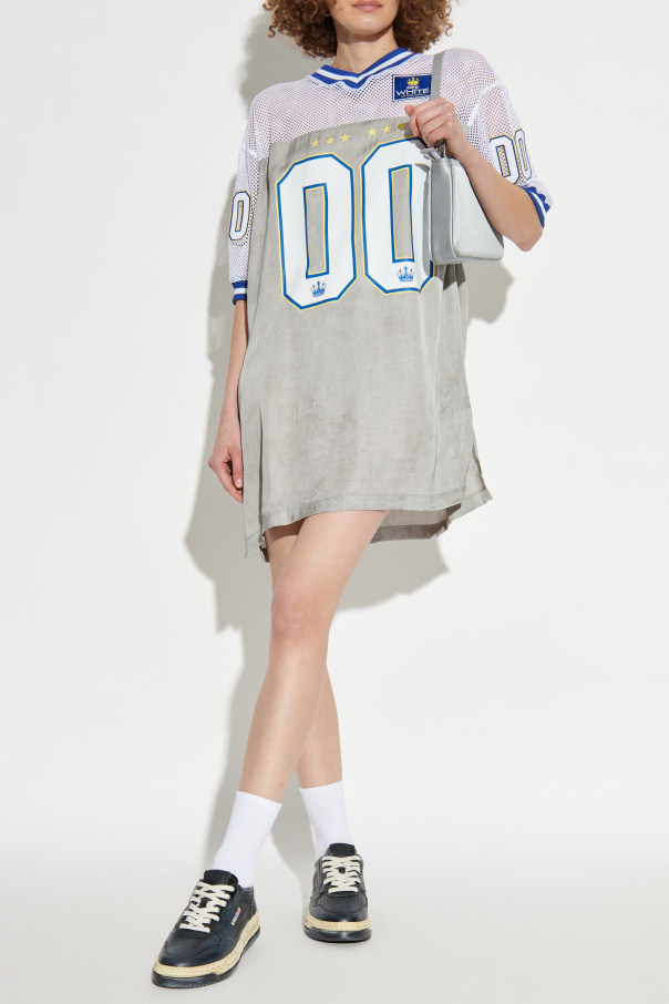 Off-White Dress made of combined fabrics