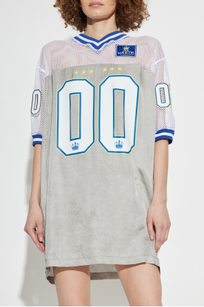 Off-White Dress made of combined fabrics