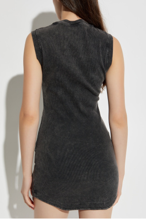 Off-White Vestido de canalé