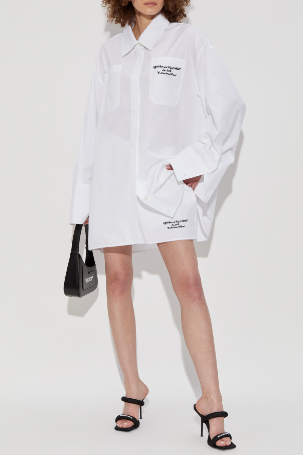 Off-White Shirt dress with pockets