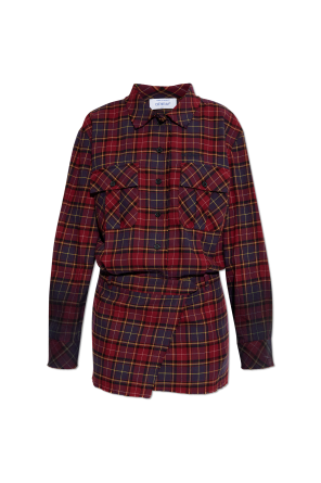 Vestido camisero de cuadros