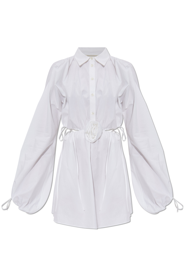 Blumarine Dress with floral motif appliqué