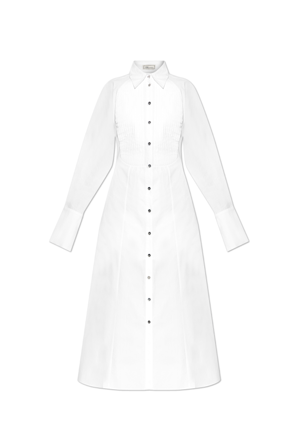 Dress with decorative pleating od Blumarine