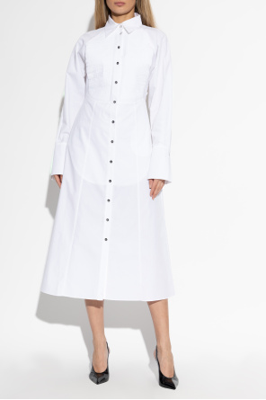 Blumarine Sukienka z dekoracyjnym plisowaniem