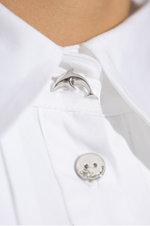 Blumarine Sukienka z dekoracyjnym plisowaniem