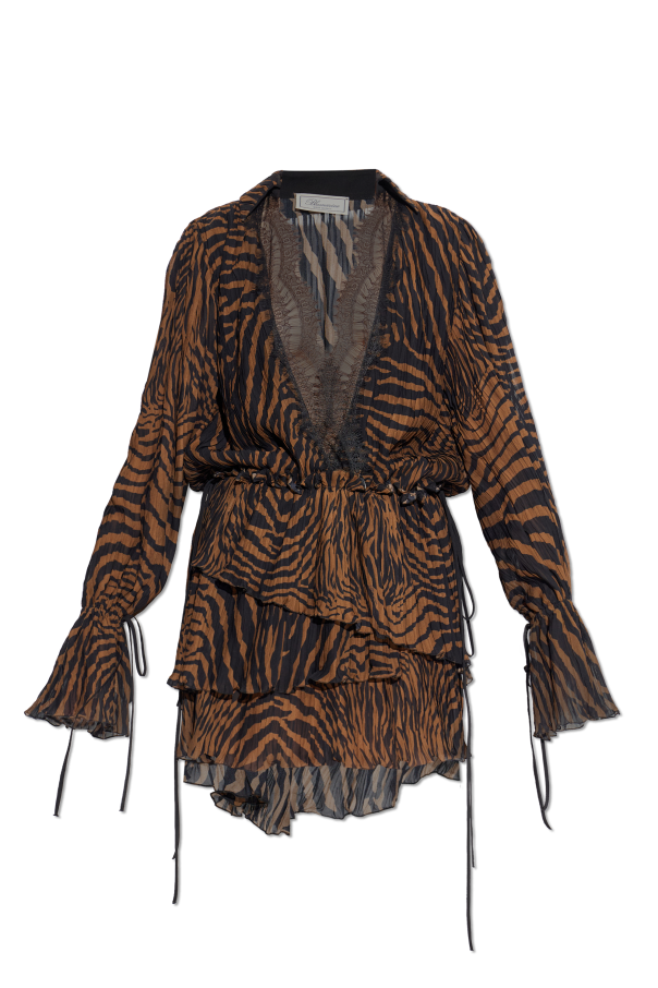 Dress with animal print od Blumarine