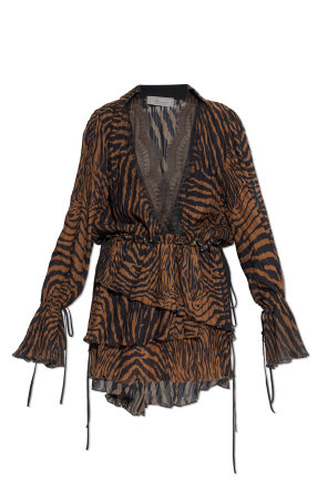 Dress with animal print