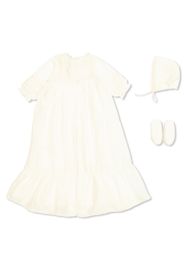 Bonpoint  Set: dress, hat, and shoes