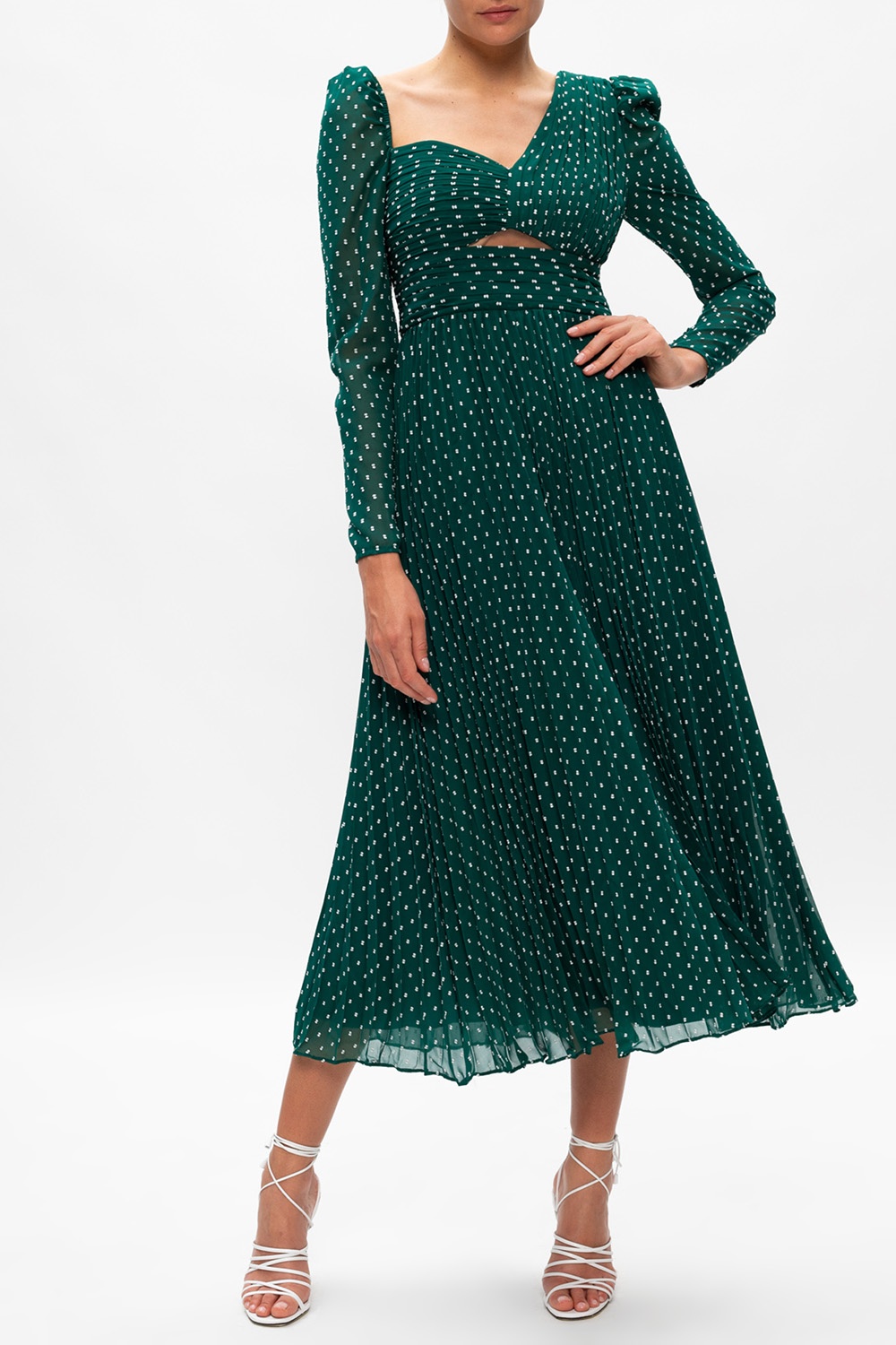 self portrait dress green