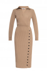 Self Portrait Ribbed dress with split